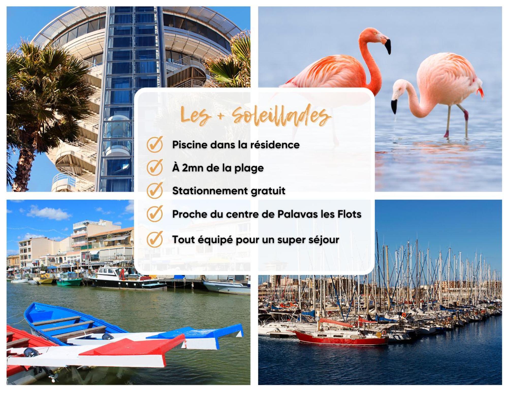 Les Soleillades - Plage, Piscine, Parking! Palavas-les-Flots Exteriér fotografie